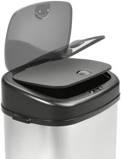 SVITA Sensor-Mülleimer 58L Edelstahl Mülleimer mit Sensor Abfalleimer Küche