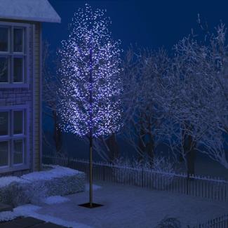 Weihnachtsbaum 2000 LEDs Blaues Licht Kirschblüten 500 cm