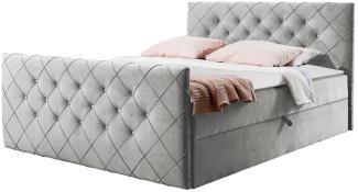 Boxspringbett Utren (Amor Velvet 4318, Größe: 200x200 cm)