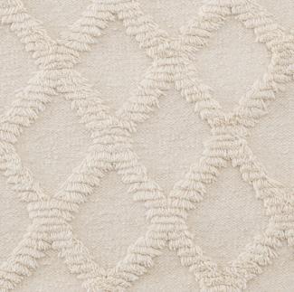 Casa Padrino Luxus Wohnzimmer Baumwoll Teppich Elfenbeinfarben - Verschiedene Größen - Handgetufteter Woll Teppich - Wohnzimmer Deko