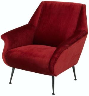 Casa Padrino Luxus Sessel Rot 88 x 80 x H. 91 cm - Designer Club Möbel