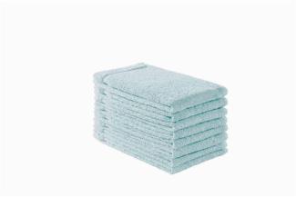 Handtuch Baumwolle Plain Design - Farbe: hellblau, Größe: 30x50 cm