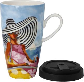 Goebel Mug To Go Trish Biddle - Summer Girl, Trinkbecher, Kaffeebecher, Artis Orbis, Fine Bone China, Bunt, 500 ml, 67140261