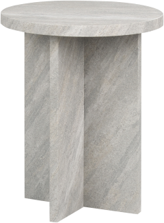 Beistelltisch grau Betonoptik rund ⌀ 42 cm STANTON