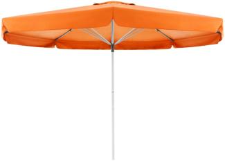 Doppler Sonnenschirm / Großschirm "Telestar 500", inkl. Schutzhülle, orange, Ø 500 cm,mit Volant, mit Windventil