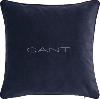 Gant Home Kissenhülle Velvet Cushion Samt Marine (50x50cm) 853102601-410-50x50