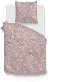 Zo! Home Cotton Bettwäsche 155x220 Paisley di Lino Shell nude rosa