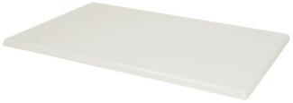 Bolero Rechteckige Tischplatte Weiß, 120 x 80cm, Vorgebohrt