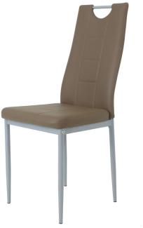 4er Set Esszimmerstühle Stuhle Vierfußstuhl - Karin - Latte