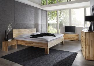 Massivholzbett Schlafzimmerbett - Sierra - Bett Kernbuche 100x200 cm