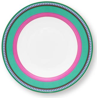 PIP STUDIO Chique Stripes Suppenteller pink-green 23,5cm