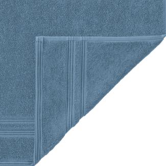 Manhattan Gold Handtuch 50x100cm blau 600g/m² 100% Baumwolle