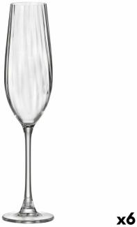 Champagnerglas Bohemia Crystal Optic Durchsichtig Glas 260 Ml (6 Stück)