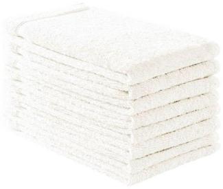Handtuch Baumwolle Plain Design - Größe: 30x50 cm, Farbe: Creme