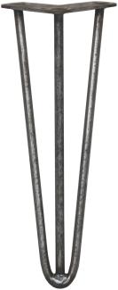 4 x 35.5cm Hairpin Tischbeine 3 Streben - 12mm -