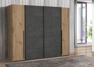 Kleiderschrank >Nadiya< in Artisan Eiche - 270. 3x210x61. 2cm (BxHxT)