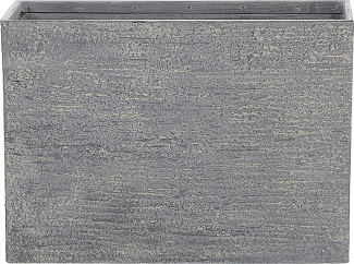 Blumentopf grau rechteckig 34 x 80 x 56 cm EDESSA