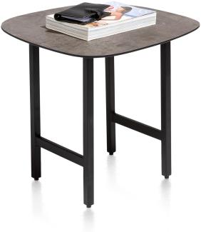 Beistelltisch Fresno 45 x 45 x 42 cm XOOON HPL Schwarz braun Tisch Abstelltisch