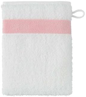 Feiler Handtücher Exclusiv mit Chenillebordüre | Waschhandschuh 15x20 cm | rose
