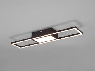 Reality Leuchten LED Deckenleuchte Rigido schwarz