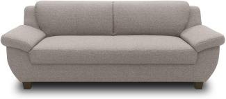 DOMO. collection 3 Sitzer, Sofa, 3er Couch, Garnitur, 3-2-1, Taupe, 207 cm