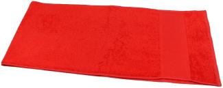 Fitness Handtuch Baumwolle 30x150 cm rot | Sporthandtuch