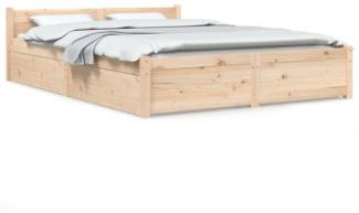Bett mit Schubladen 140x190 cm [3103549]