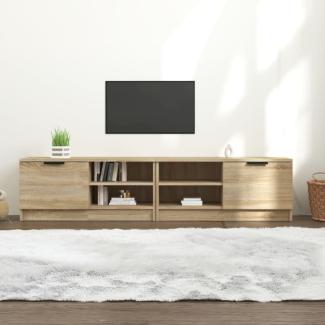 TV-Schränke 2 Stk. Sonoma-Eiche 80x35x36,5 cm Holzwerkstoff
