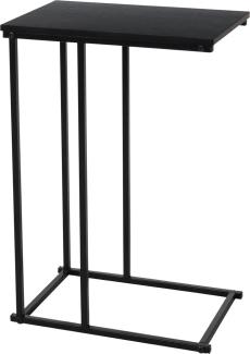 Beistelltisch Butler schwarz braun Metall 40x26x58 cm hoch