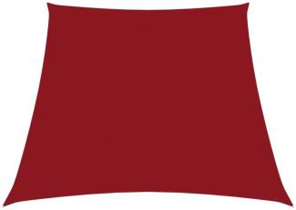 Sonnensegel Oxford-Gewebe Trapezförmig 2/4x3 m Rot