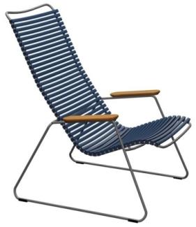 Outdoor Lounge Stuhl Click dunkelblau