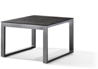 Sieger Loungetisch mit Polytec-Tischplatte 60x60x44 cm Eisengrau