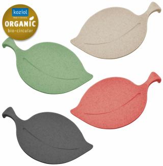 Koziol Schalen-Set Leaf-On 4-tlg, Becherabdeckungen, Kunststoff, Bunt, 3556116