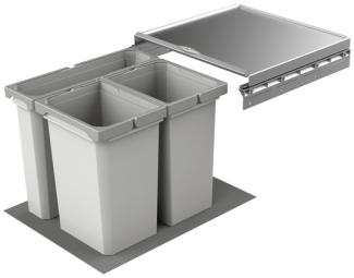 NABER Abfallsorter 28,5 (2x10 + 8,5) Liter COX® BOX 360 S/450-3 für 45 cm Schrankbreite