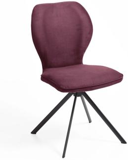 Niehoff Sitzmöbel Colorado Trend-Line Design-Stuhl Eisengestell - Polyester Nirvana rot