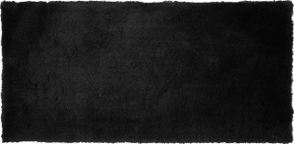 Teppich schwarz 80 x 150 cm Shaggy EVREN