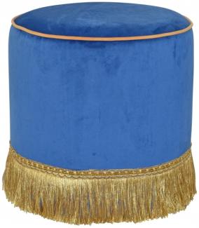 Sitzhocker/-pouf "Angela" blau