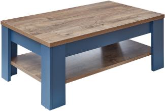 Couchtisch >Dijon< in Parisian Blue Nachbildung - 110x42x65cm (BxHxT)