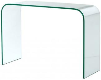 Casa Padrino Luxus Art Deco Glas Konsole 110 x 40 x H. 75 cm - Luxus Kollektion