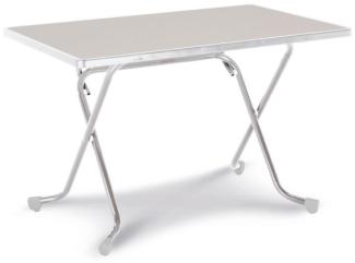 Best Freizeitmöbel 26521185 - Silber - Weiß - Stahl - Rechteckige Form - 4 Bein(e) - 1100 mm - 700 mm