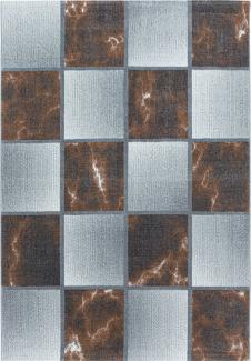 Kurzflor Teppich Oro rechteckig - 160x230 cm - Kupferfarbe