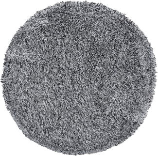 Teppich schwarz-weiß ⌀ 140 cm Shaggy CIDE