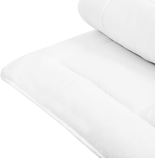 Beliani 'KABRU' Ganzjahresdecke, Polyester, extra warm, Weiß, 200 x 220 cm