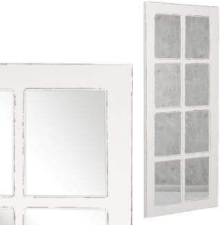 Spiegel WINDOW Antik-Weiß ca. 180x80cm Landhaus Fensterspiegel Wandspiegel