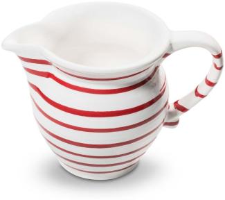 Rotgeflammt, Milchgießer Cup (0,3L) - Gmundner Keramik Milch und Zucker - Mikrowelle geeignet, Spülmaschinenfest