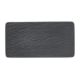 Villeroy & Boch Manufacture Rock Servierplatte rechteckig schwarz 35 cm - DS