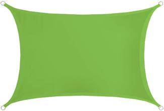 AMANKA UPF50 plus UV Sonnensegel 2x3 Polyester Rechteck Wasserabweisend Garten Balkon Grün