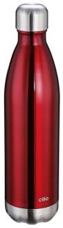 Cilio Elegante Isolierflasche Rot 750 ml