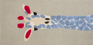 Kinderteppich Baumwolle mehrfarbig 80 x 150 cm Giraffenmotiv SAKUBO
