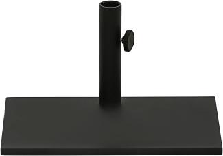 Dehner Schirmständer, ca. 49 x 30 x 24. 5 cm, 20 kg, Metall, schwarz